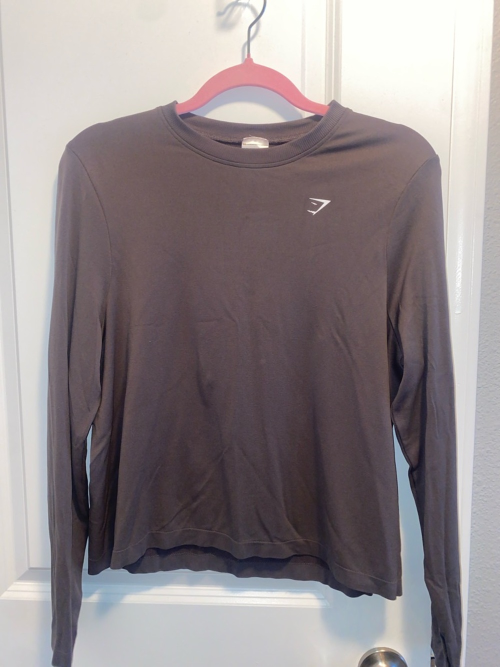 Gymshark women’s Long Sleeve Crewneck - Charcoal Gray